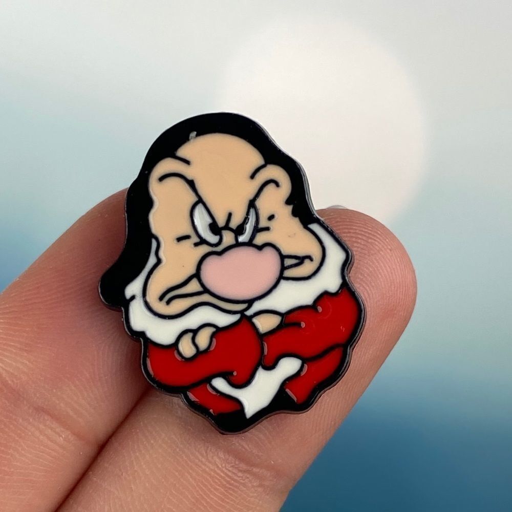 Grumpy Enamel Pin/ Brooch Lapel